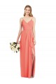 Sleeveless Spaghetti Straps Soft Chiffon Trumpet Formal Dress / Bridesmaid Dress Newcastle