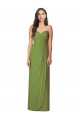 Sleeveless Olive Green Sweetheart Soft Chiffon Trumpet Bridesmaid Dress Newcastle