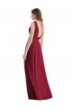 Sleeveless V-Neck Tie Back Lxue Chiffon A-Line Bridesmaid Dress Newcastle