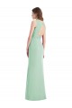 Sleeveless V-Neck Open Back Chiffon Trumpet Bridesmaid Dress / Evening Dress Newcastle