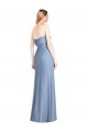 Sleeveless Dusty Blue Strapless Soft Chiffon Trumpet Bridesmaid Dress Newcastle