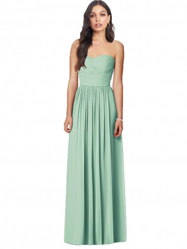 Sleeveless Mint Green Sweetheart Soft Chiffon Trumpet Bridesmaid Dress Newcastle