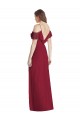 Cold Shoulder Spaghetti Straps V-Back Soft Chiffon Trumpet Semi Formal Evening Dress / Bridesmaid Dress Newcastle