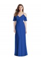 Cold Shoulder Spaghetti Straps V-Back Soft Chiffon Trumpet Semi Formal Evening Dress / Bridesmaid Dress Newcastle
