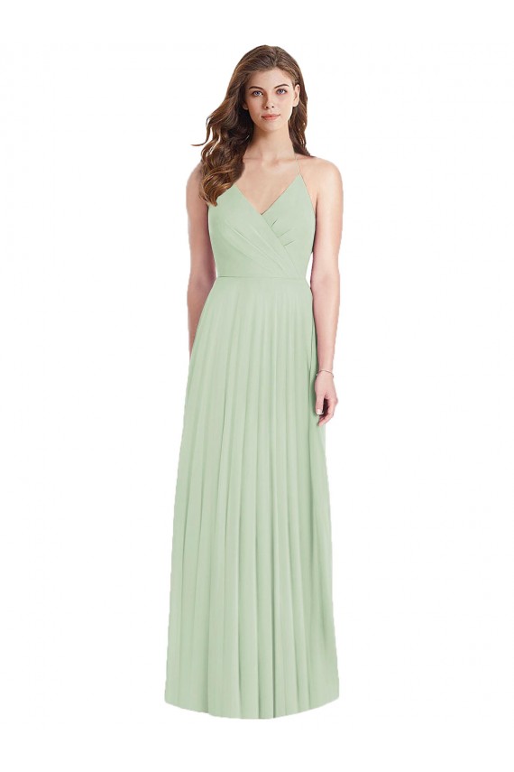 Cold Shoulder Spaghetti Straps Soft Chiffon Trumpet Semi Formal Evening Dress / Bridesmaid Dress Newcastle