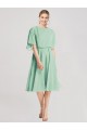 Flutter Sleeves Open Back Soft Chiffon A-Line Bridesmaid Dress Newcastle
