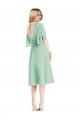Flutter Sleeves Open Back Soft Chiffon A-Line Bridesmaid Dress Newcastle