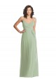 Sleeveless Spaghetti Straps Soft Chiffon Trumpet Formal Evening Gown / Bridesmaid Dress Newcastle