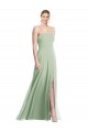 Sleeveless Spaghetti Straps Low Back Soft Chiffon Trumpet Formal Evening Gown / Bridesmaid Dress Newcastle
