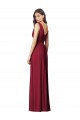 Sleeveless Royal Blue V-Neck V-Back Soft Chiffon A-Line Semi Formal Evening Dress / Bridesmaid Dress Newcastle