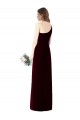 Sleeveless Dark Green One Shoulder Soft Chiffon Trumpet Bridesmaid Dress Newcastle