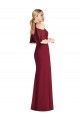 Cold Shoulder Halter Neck Soft Chiffon Mermaid Semi Formal Evening Dress / Bridesmaid Dress Newcastle