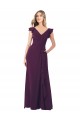 Cap Sleeves V-Neck Soft Chiffon A-Line Formal Dress / Bridesmaid Dress Newcastle