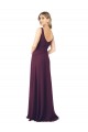 Sleeveless Grape V-Neck Chiffon A-Line Bridesmaid Dress Newcastle