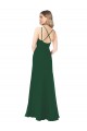 Sleeveless Dark Green V-Neck Soft Chiffon A-Line Bridesmaid Dress Newcastle