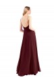 Sleeveless Spaghetti Straps Low Back Chiffon A-Line Bridesmaid Dress Newcastle