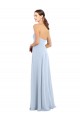 Sleeveless Light Sky Blue Strapless Soft Chiffon A-Line Bridesmaid Dress Newcastle