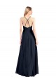 Sleeveless V-Neck Criss Cross Back Soft Chiffon A-Line Prom Dress / Bridesmaid Dress Newcastle