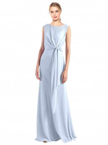 Sleeveless V-Neck Keyhole Back Chiffon A-Line Bridesmaid Dress / Evening Gowns Newcastle