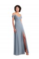 Sleeveless Off the Shoulder Chiffon A-Line Formal Dress / Bridesmaid Dress Newcastle