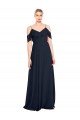 Sleeveless Off the Shoulder V-Back Lxue Chiffon A-Line Bridesmaid Dress Newcastle