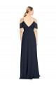 Sleeveless Off the Shoulder V-Back Lxue Chiffon A-Line Bridesmaid Dress Newcastle