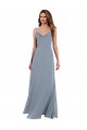 Sleeveless Cowl Neck V-Back Soft Chiffon A-Line Formal Dress / Bridesmaid Dress Newcastle