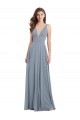 Sleeveless V-Neck V-Back Chiffon A-Line Bridesmaid Dress / Evening Gowns Newcastle