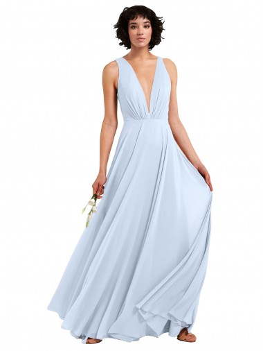 Sleeveless V-Neck Soft Chiffon A-Line Bridesmaid Dresses Newcastle