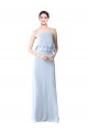 Sleeveless Halter Neck Soft Chiffon A-Line Bridesmaid Dresses Newcastle