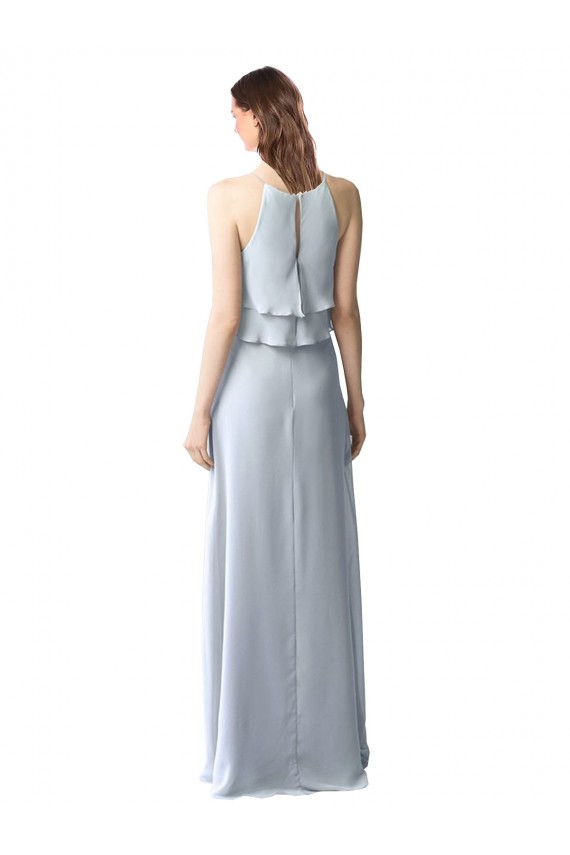 Sleeveless Halter Neck Soft Chiffon A-Line Bridesmaid Dresses Newcastle