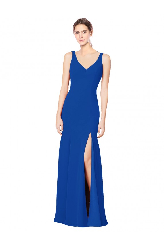 Sleeveless Sweetheart Low Back Chiffon Sheath Bridesmaid Dress / Evening Dress Newcastle