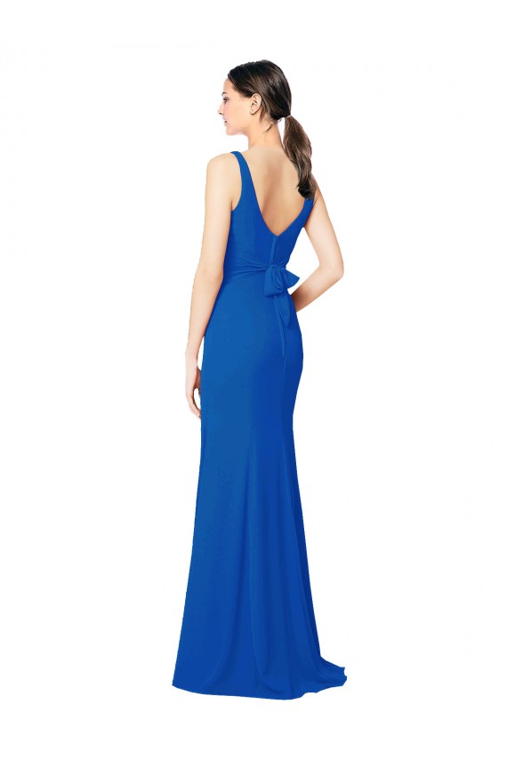 Sleeveless Sweetheart Low Back Chiffon Sheath Bridesmaid Dress / Evening Dress Newcastle