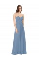 Sleeveless Sweetheart Low Back Chiffon A-Line Bridesmaid Dress / Evening Gowns Newcastle