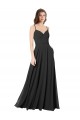 Sleeveless Black Sweetheart Open Back Chiffon A-Line Formal Dress / Bridesmaid Dress Newcastle