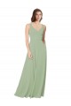 Sleeveless Sweetheart Open Back Soft Chiffon A-Line Formal Dress / Bridesmaid Dress Newcastle