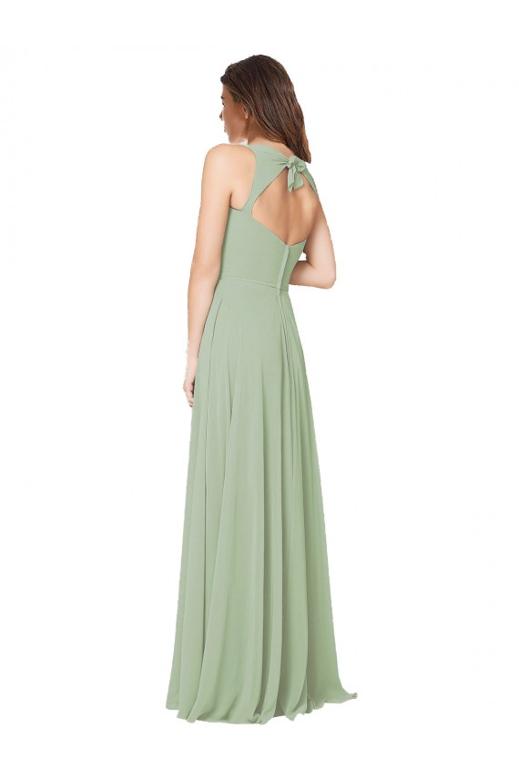 Sleeveless Sweetheart Open Back Soft Chiffon A-Line Formal Dress / Bridesmaid Dress Newcastle