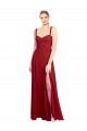 Sleeveless Red Sweetheart Soft Chiffon A-Line Bridesmaid Dress Newcastle
