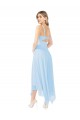 Sleeveless Light Sky Blue V-Neck Keyhole Back Soft Chiffon A-Line Bridesmaid Dress Newcastle