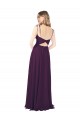 Sleeveless Spaghetti Straps Keyhole Back Soft Chiffon A-Line Bridesmaid Dress Newcastle