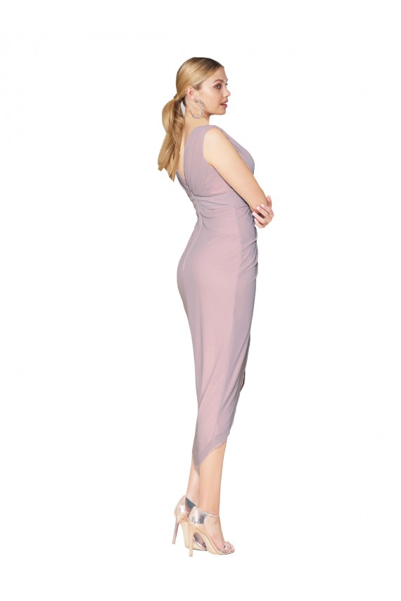 Sleeveless Primrose V-Neck V-Back Soft Chiffon Mermaid High Low Evening Gown / Prom Dress / Bridesmaid Dress Newcastle