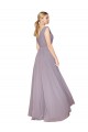 Sleeveless Dusty Rose V-Neck V-Back Soft Chiffon A-Line Formal Evening Gown / Prom Dress / Bridesmaid Dress Newcastle
