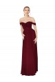 Sleeveless Off the Shoulder Soft Chiffon Mermaid Formal Dress / Bridesmaid Dress Newcastle
