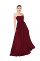 Sleeveless Burgundy Sweetheart Soft Chiffon A-Line Formal Evening Gown / Prom Dress / Bridesmaid Dress Newcastle
