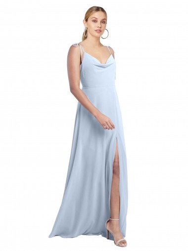 Sleeveless Spaghetti Straps V-Back Chiffon A-Line Bridesmaid Dress / Evening Gowns Newcastle