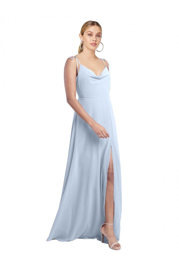 Sleeveless Spaghetti Straps V-Back Chiffon A-Line Bridesmaid Dress / Evening Gowns Newcastle