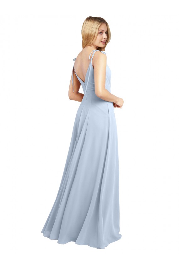 Sleeveless Spaghetti Straps V-Back Chiffon A-Line Bridesmaid Dress / Evening Gowns Newcastle