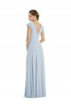 Flutter Sleeves Bateau Neck V-Back Soft Chiffon A-Line Formal Evening Gown / Bridesmaid Dress Newcastle