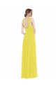 Sleeveless Yellow Spaghetti Straps Soft Chiffon A-Line Semi Formal Evening Dress / Bridesmaid Dress Newcastle