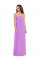 Sleeveless Violet Sweetheart Low Back Soft Chiffon A-Line Semi Formal Evening Dress / Bridesmaid Dress Newcastle